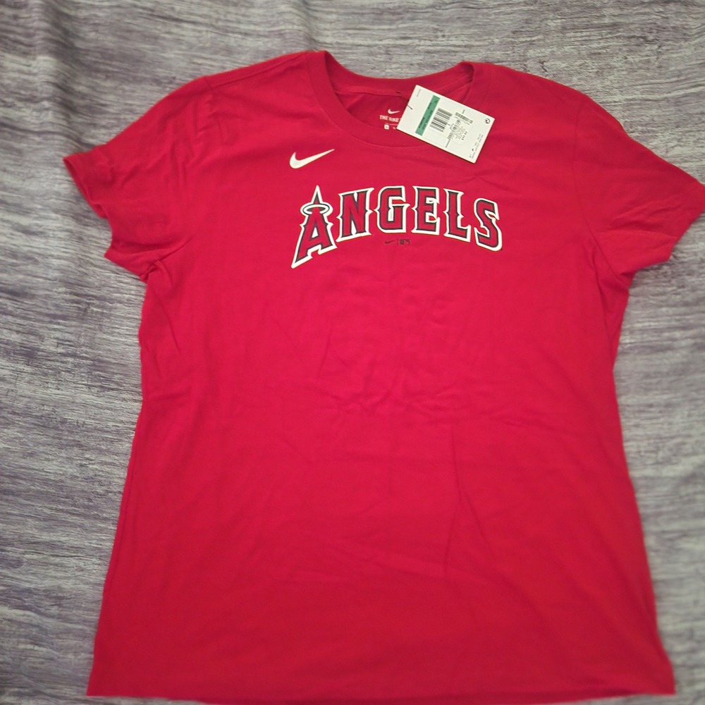 Nike Angels Ohtani #17 Baseball T-Shirt MLB Graphic Tee Red XL